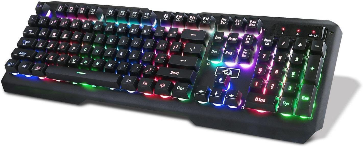 Redragon K506 Centaur 2 7-Color Rainbow Backlit Full-Size Gaming Keyboard