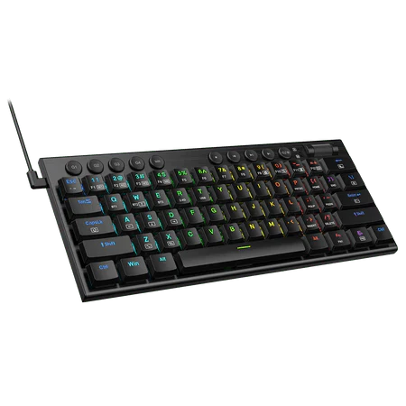 Redragon K632 Noctis Wired RGB Mechanical Keyboard Ultra-Thin Low Profile Gaming Keyboard, Linear Red Switch