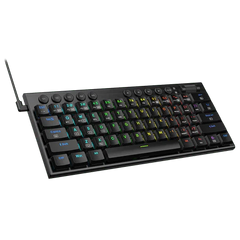 Redragon K632 Noctis Wired RGB Mechanical Keyboard Ultra-Thin Low Profile Gaming Keyboard, Linear Red Switch