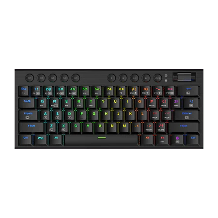 Redragon K632 Noctis Wired RGB Mechanical Keyboard Ultra-Thin Low Profile Gaming Keyboard, Linear Red Switch