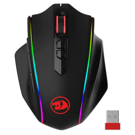 Redragon M686 Vampire Elite Wireless Gaming Mouse, 16000 DPI Wired/Wireless Gamer Mouse with Professional Sensor, 45-Hour Durable Power Capacity, Customizable Macro and RGB Backlight for PC/Mac/Laptop