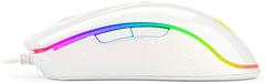 Redragon M711W Cobra Chroma White Gaming Mouse with 16.8 Million RGB Color Backlit, 10,000 DPI Adjustable, Comfortable Grip, 7 Programmable Buttons