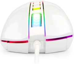 Redragon M711W Cobra Chroma White Gaming Mouse with 16.8 Million RGB Color Backlit, 10,000 DPI Adjustable, Comfortable Grip, 7 Programmable Buttons