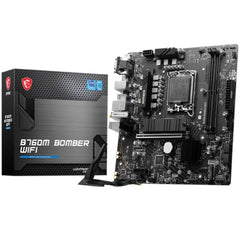 MSI B760M Bomber Wifi DDR5 Intel 12/13/14th Gen microATX Motheboard