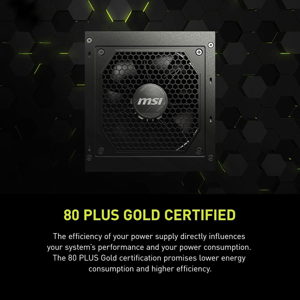 MSI MAG A850GL PCIE5 850W 80 Plus Gold Fully Modular Power Supply