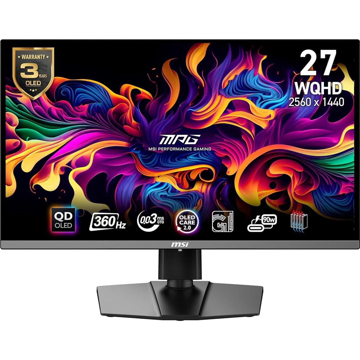 MSI MPG 271QRX QD-OLED - 360Hz 2K 1440p QHD OLED 27" Gaming Monitor