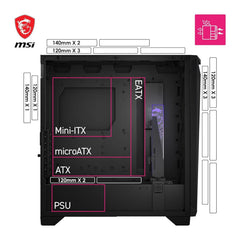 MSI MPG Gungir 300R Airflow ARGB Mid-Tower ATX Case