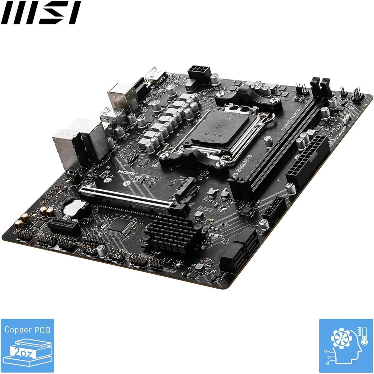 MSI Pro B650M-B DDR5 AMD AM5 microATX Motherboard