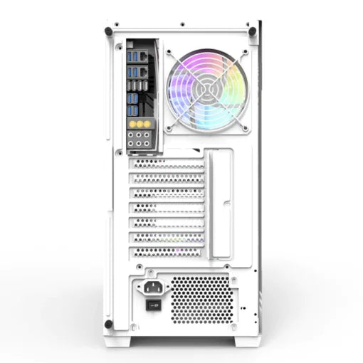 Darkflash DS900 Glass Mid-Tower ATX Case – White