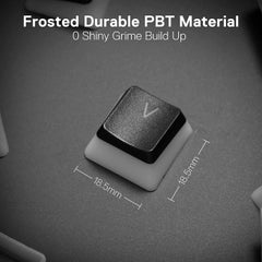 Redragon A130 Black Pudding Keycaps 104 Keys Standard Doubleshot PBT Keycap Set - Black