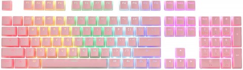 Redragon A130 Pink Pudding Keycaps 104 Keys Standard Doubleshot PBT Keycap Set - Pink