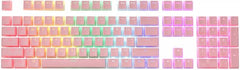 Redragon A130 Pink Pudding Keycaps 104 Keys Standard Doubleshot PBT Keycap Set - Pink