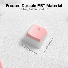 Redragon A130 Pink Pudding Keycaps 104 Keys Standard Doubleshot PBT Keycap Set - Pink