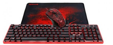 REDRAGON S107 Gaming Keyboard and Mouse Combo And Large Mouse Pad