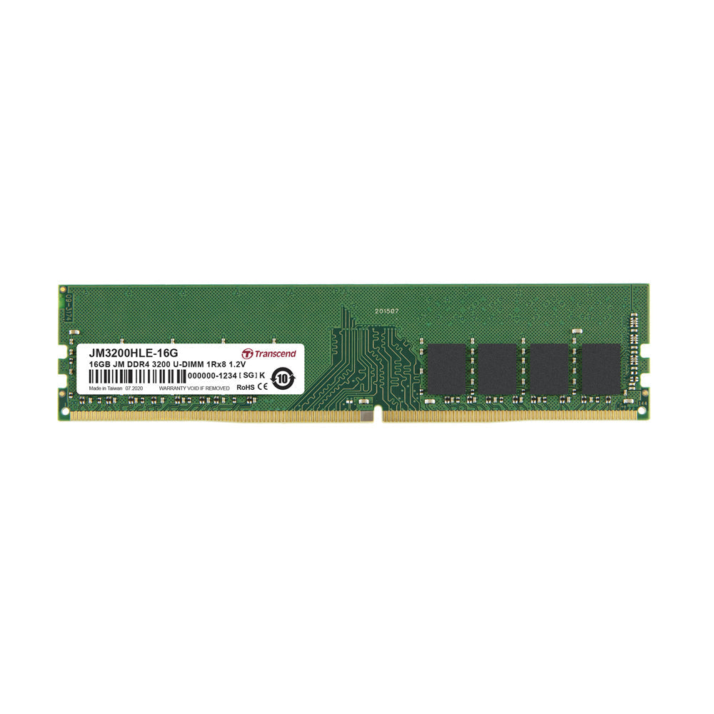 Transcend 16GB DDR4-3200 U-DIMM (JetRam) JM3200HLE-16G Memory Module