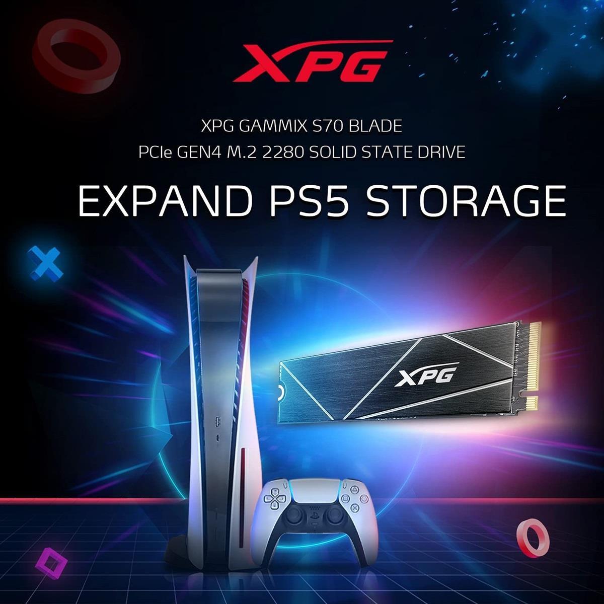 XPG Gammix S70 Blade 4TB Gen4 M.2 NVMe SSD