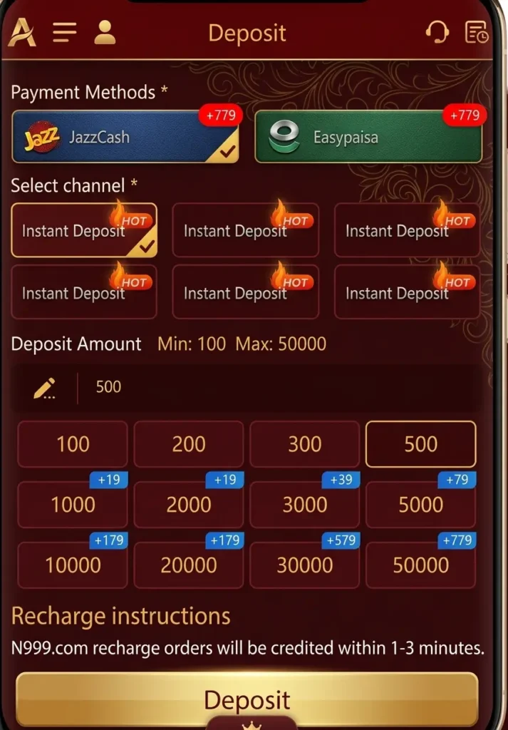 N999 Game Deposited photo