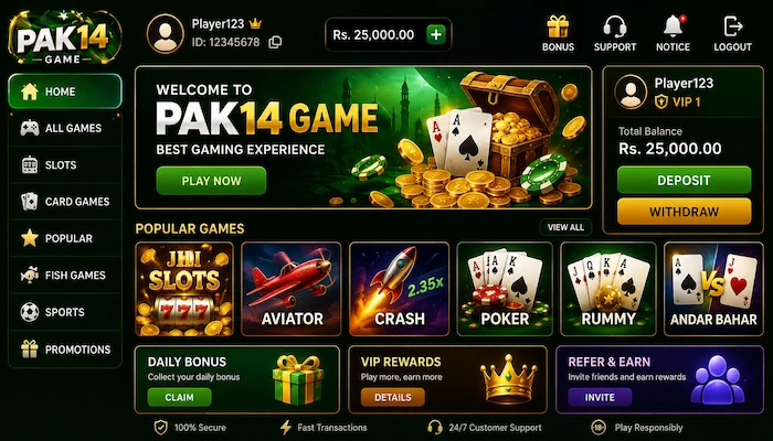 PAK14 game dashboard image