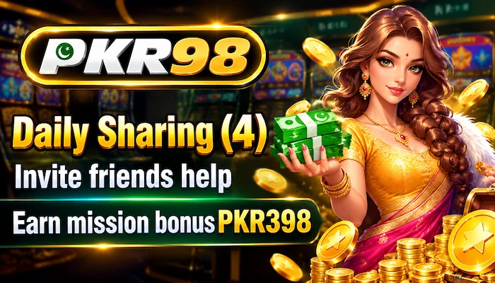 PKR98 Daily Sharing Bonus Banner