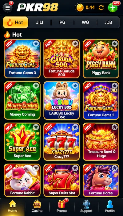 PKR98 Game dashboard image